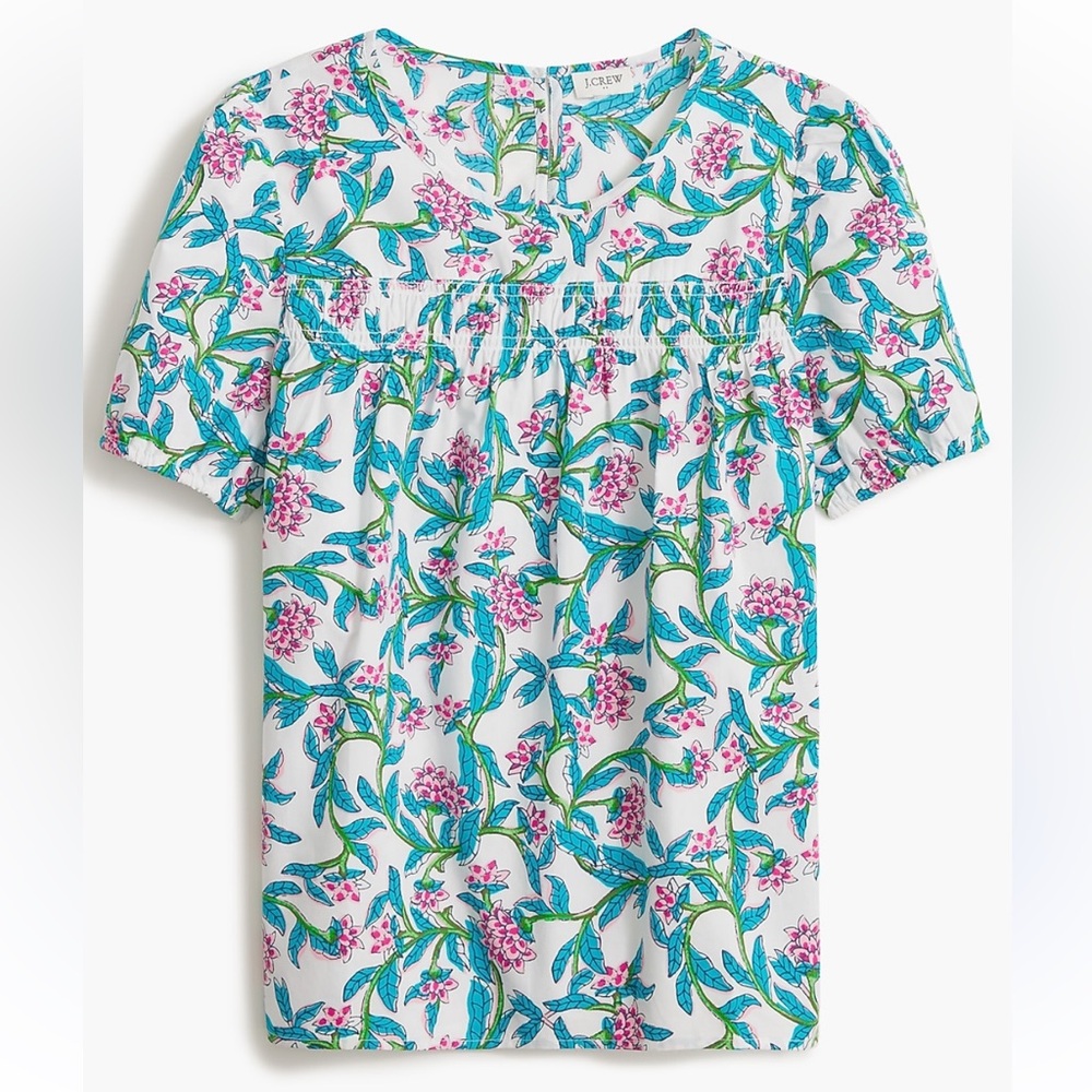 J. Crew Factory Floral Shirt Blouse XS